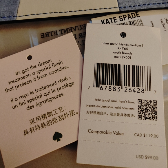 Kate Spade Arctic Friends Med ID wallet - Picture 4 of 4